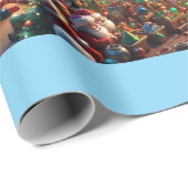 Papier Cadeau Atelier père Noël Wonderland Matte Wrapper Paper (Coin rond)