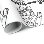 Papier Cadeau Athée athée (Coin rond)