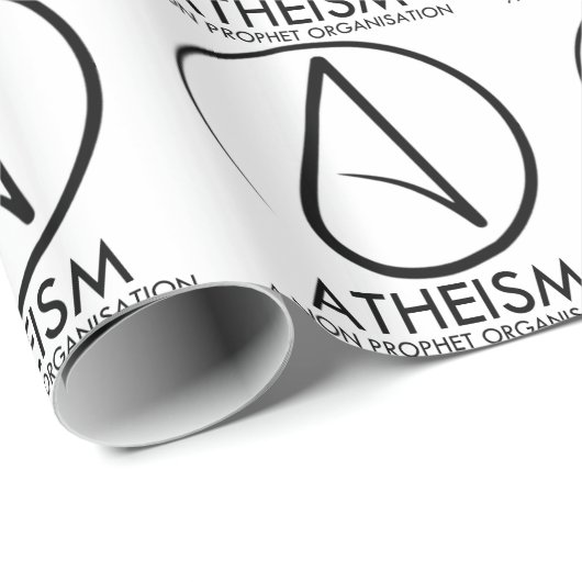 Papier Cadeau Athéisme (Coin rond)