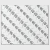 Papier Cadeau Atlas gesticulé/citation de dette (Plat)