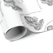 Papier Cadeau Atlas gesticulé/citation de dette (Coin rond)