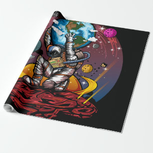 Papier Cadeau Atlas Space Man