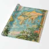 Papier Cadeau - Atlas Vintage (Déroulé)