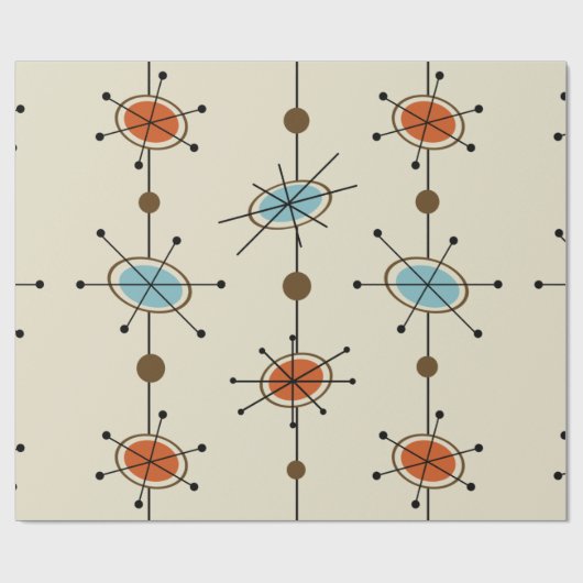 Papier Cadeau Atomic era (Plat)