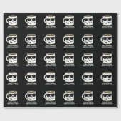 Papier Cadeau Attention Brewtiful Et Hot Funny Coffee Pun Dark B (Plat)