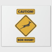 Papier Cadeau Attention - SpringBoks traversant (Plat)
