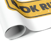 Papier Cadeau Attention - SpringBoks traversant (Coin rond)