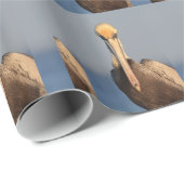 Papier Cadeau Attitude de pélican (Coin rond)