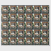 Papier Cadeau Attitude du chat (Plat)
