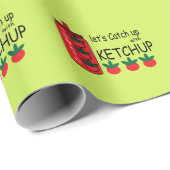 Papier Cadeau Attrapons Avec Ketchup (Coin rond)
