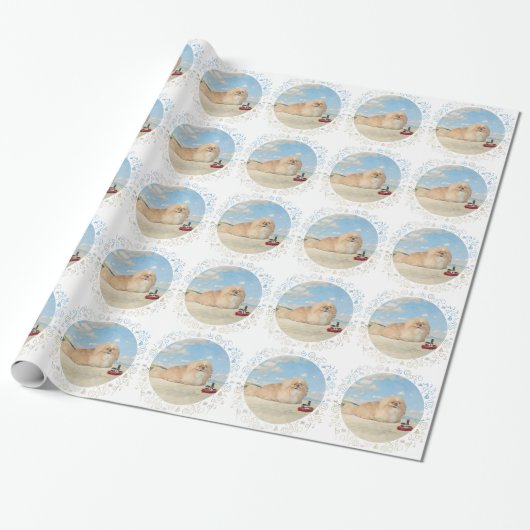 Papier Cadeau Au bord de la mer (Déroulé)