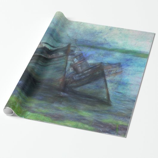 Papier Cadeau Au bord de l'eau (Déroulé)