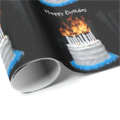 Papier Cadeau Au-dessus de l'anniversaire de colline (Coin rond)