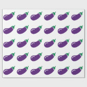 Papier Cadeau Aubergine d'aubergine (Plat)
