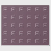 Papier Cadeau Aubergine Eggplant (Plat)