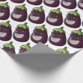 Papier Cadeau Aubergine heureuse (Coin)