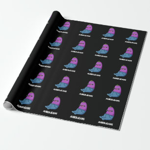 Papier Cadeau Auberjeans Funny Eggplant Pun Dark BG