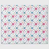 Papier Cadeau Aucun Motif Emoji de Noël à Pékin et joyeux (Plat)