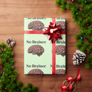 Papier Cadeau Aucun papier d'enveloppement de cerveau