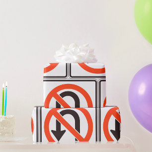 Papier Cadeau Aucun signe de virage U