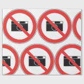 Papier Cadeau Aucun signe photo (Plat)