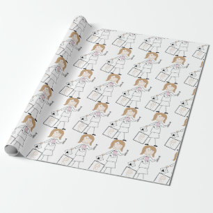 Papier Cadeau Audiologiste féminine