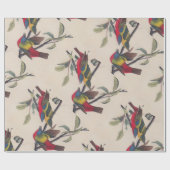Papier Cadeau Audubon Peint Bunting Bird Wildlife (Plat)