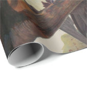 Papier Cadeau Audubon Peinture d'Oiseaux Pic Pilé (Coin rond)