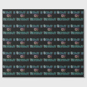 Papier Cadeau Aujourd'hui est mon art d'anniversaire (Plat)