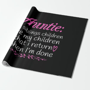 Papier Cadeau Auntie My Siblings Children Are My Children-01.Png
