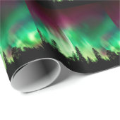 Papier Cadeau aurora boréale (Coin rond)