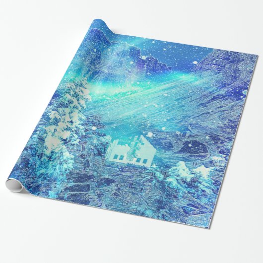 Papier Cadeau Aurora Dans les vallées incroyable Noël (Déroulé)