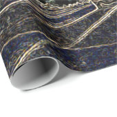 Papier Cadeau Aurora Illinois Sud Broadway Neon Art 1920 (Coin rond)