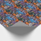 Papier Cadeau Australian Kelpie Trick-or-Treating Halloween  (Coin)