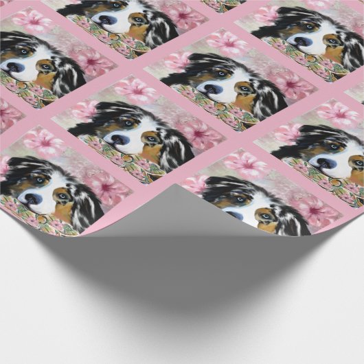 PAPIER CADEAU AUSTRALIAN SHEPHERD (Coin)