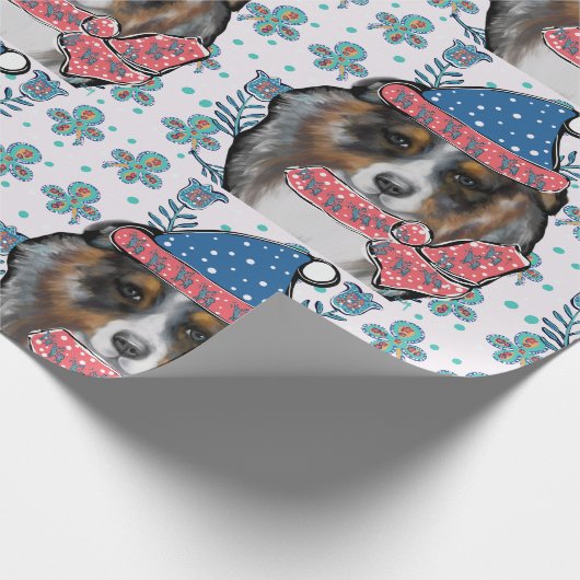 PAPIER CADEAU AUSTRALIAN SHEPHERD (Coin)