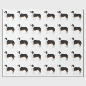 Papier Cadeau Australian Shepherd Basic Breed Silhouette (Plat)