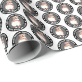 Papier Cadeau Australian Shepherd Butt Wigglers Club - Red Merle (Coin rond)