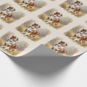 Papier Cadeau Australian Shepherd Dog Red Merle Aussie (Coin)