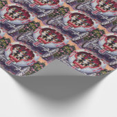 Papier Cadeau Australian Shepherd Dog Valentine's Day  (Coin)