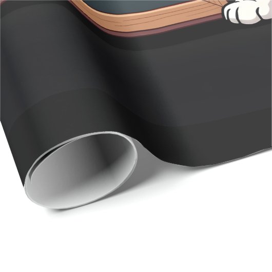 Papier Cadeau Australian Shepherd My Dog Thinks I'm Cool For Dog (Coin rond)