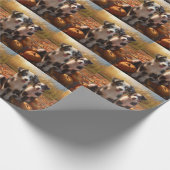 Papier Cadeau Australian Shepherd Puppy Citrouille de plaisir d' (Coin)