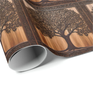 Papier Cadeau Australian Wattle Tree 3D Wood Print,