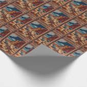 Papier Cadeau Australian Wild Lizard Wildlife Scene (Coin)