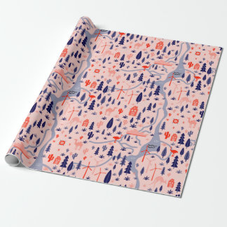 Papier Cadeau Australie design sans couture motif. Texte de déco