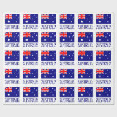 Papier Cadeau Australie et drapeau australien (Plat)