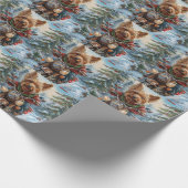 Papier Cadeau Australie Terrier équitation moto Noël (Coin)