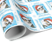 Papier Cadeau Australien heureux de Howliday (Coin rond)