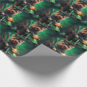 Papier Cadeau Australien Terrier conduite vélo St. Patrick's Day (Coin)