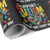 Papier Cadeau Autism awareness (Coin rond)